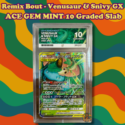 ACE 10 - Venusaur & Snivy GX - 001/064 - Remix Bout