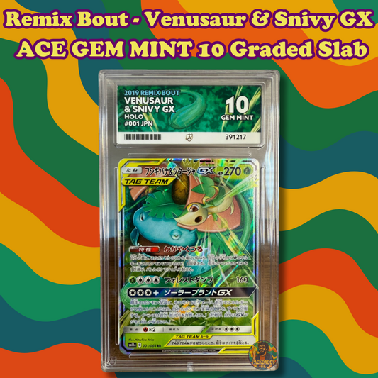 ACE 10 - Venusaur & Snivy GX - 001/064 - Remix Bout