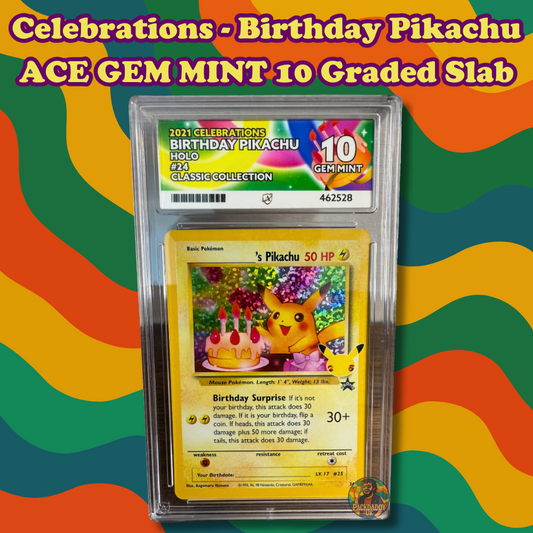ACE 10 - Birthday Pikachu - 24/53 - Celebrations: Classic Collection