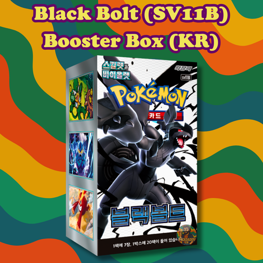 Black Bolt (SV11B) Korean Pokémon Booster Box - Sealed