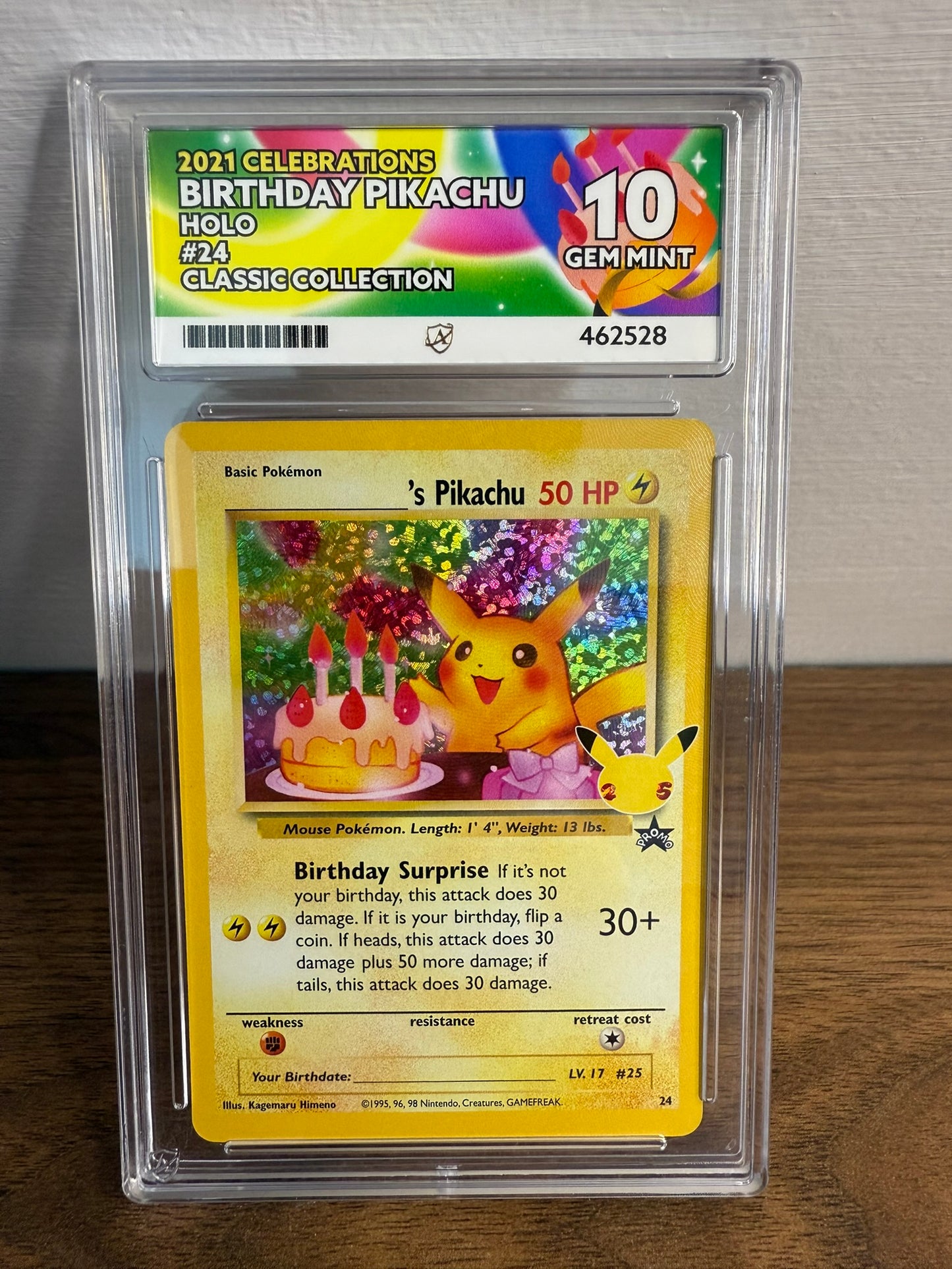 ACE 10 - Birthday Pikachu - 24/53 - Celebrations: Classic Collection